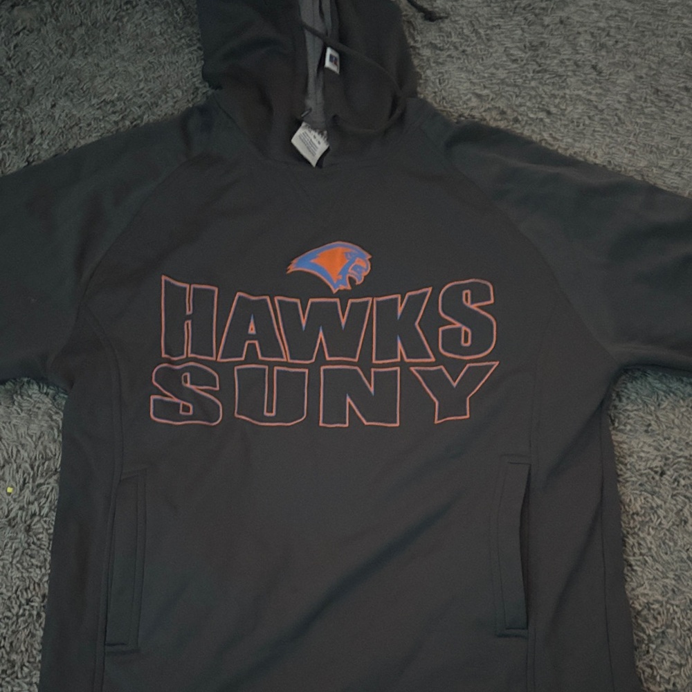 Dark Grey Hawks SUNY Hoodie